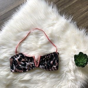 Xhileration animal print bikini top